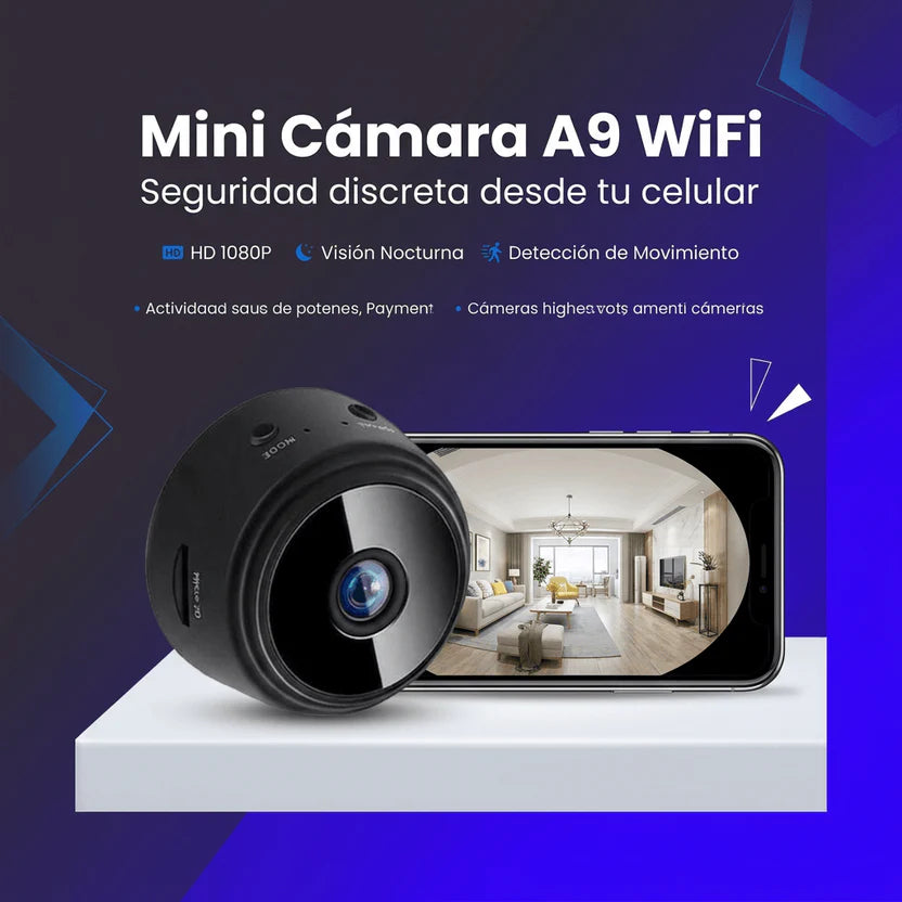 Mini Cámara Seguridad WIFI HD Visión Nocturna Recargable